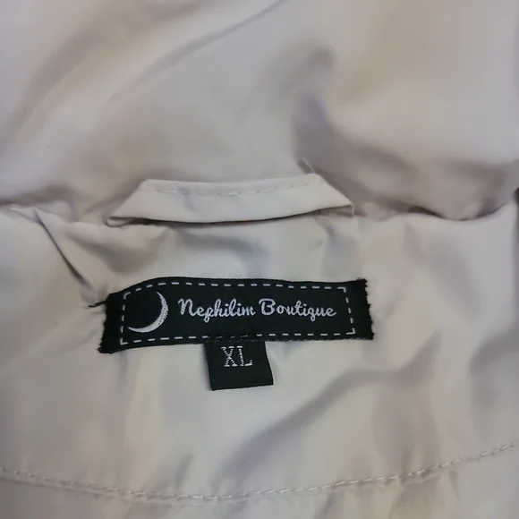 Women's Puffer Beige Jacket various sizes zip - Picture 8 of 10